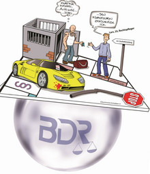 Symbolbild/Symbolcartoon für die Vermögensabschöpfung