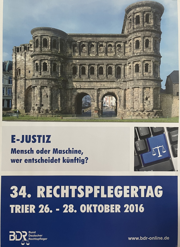 Plakat 34. Rechtspflegertag Trier Plakat 34. Rechtspflegertag Trier